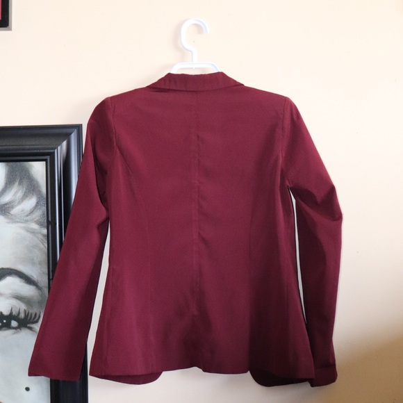 Open burgundy blazer Twik - Picture 4 of 4